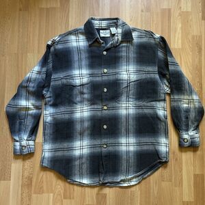 CZ Basics Blue Plaid Shirt (Men's Size M) Long Sleeve Casual • Code Zero
